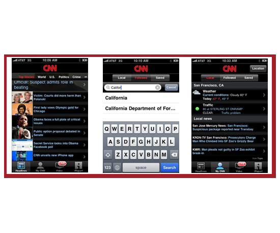 CNN's Pretty New iPhone App 