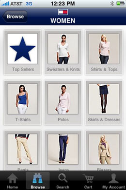 New Tommy Hilfiger Shopping App for iPhone