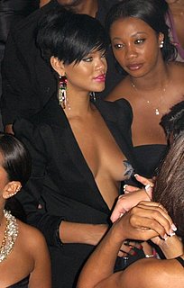 Rihanna Wears Star-Shaped Pasties and Black Blazer at Fourth of July Party