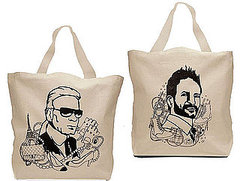 Simply Fab: Karl and Marc Canvas Totes Simply Fab: Karl and Marc Canvas Totes