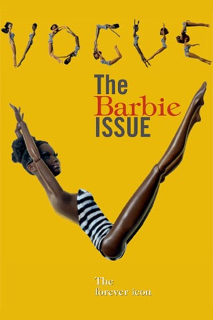 Barbie Takes Over Vogue Italia's Black Issue Barbie Takes Over Vogue Italia's Black Issue