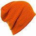 Topshop Orange Rib Beanie Hat