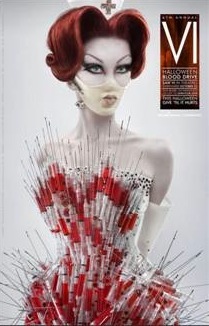Freaky or Fabulous? SAW Nurse Wears The Blonds Syringe Corset