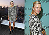 Maria Sharapova Attends Tiffany Party Wearing Chloe Leopard Dress