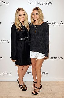 Ashley and Mary-Kate Olsen Stop by Holt Renfrew in Toronto to Support Elizabeth and James
