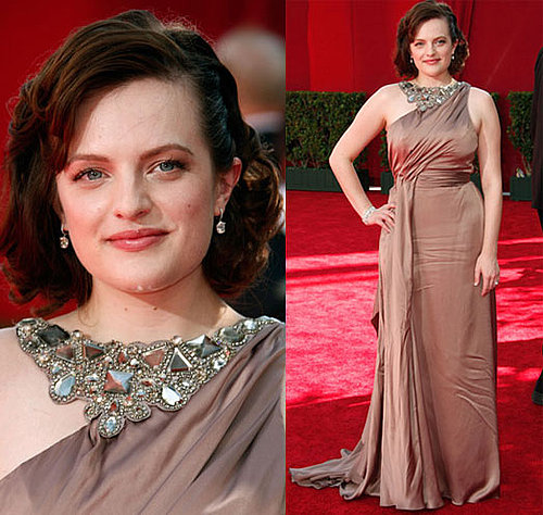 Elisabeth Moss on the Emmy Awards Red Carpet