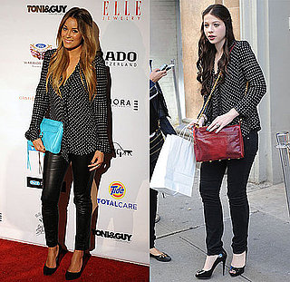 Lauren Conrad and Michelle Trachtenberg Wear the Same Polka-Dot Blouse at New York Fashion Week