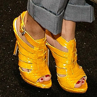 Photos of Celebrities Wearing Hot Shoes at New York Fashion Week