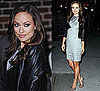 Photo of Olivia Wilde Arriving at The Late Show with David Letterman  in Gray Helmut Lang Dress and Brian Atwood Pumps