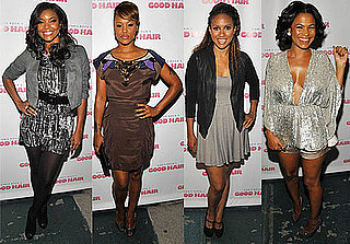 Photo of Gabrielle Union, Eve, Tracie Thoms, and Nia Long at Good Hair Premiere in LA
