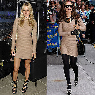 Chloe Sevigny and Eliza Dushku Wear The Same Nude Kimberly Ovitz Dress