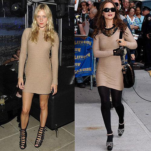 Chloe Sevigny and Eliza Dushku Wear The Same Nude Kimberly Ovitz Dress