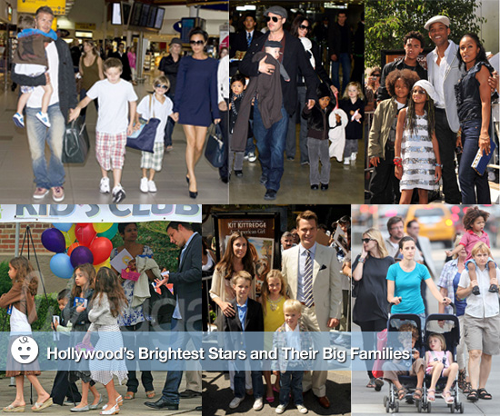 Large Hollywood Families