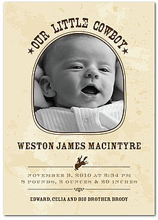 Cute Baby Birth Announcements