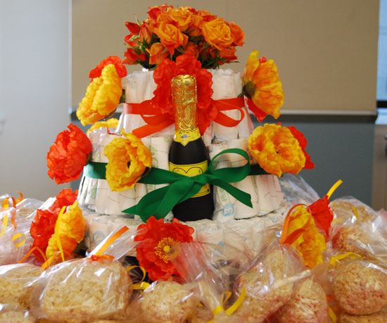 The Rice Krispie Treats Hold Up the Cake