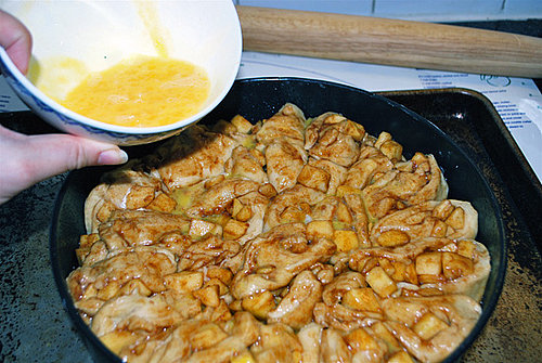 Round Apple Challah Round Apple Challah