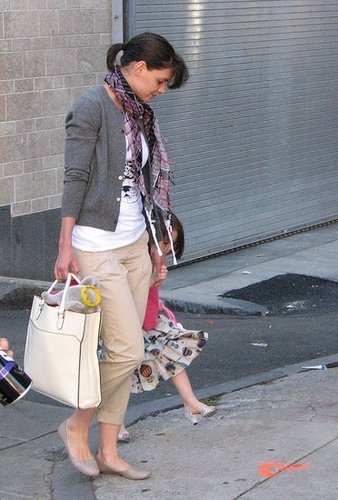 Suri Cruise Wearing Silver High Heels Suri Cruise Wearing Silver High Heels