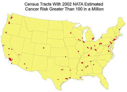 Increased Cancer Risk in These Polluted Cities