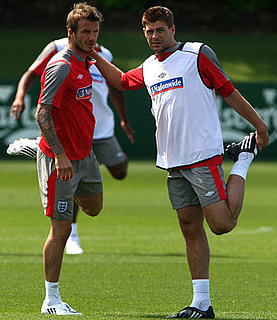 Photo of David Beckham Stretching Quad Muscle