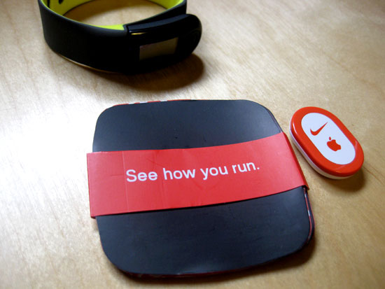 Instructions, Nike+ Sportband, and Sensor