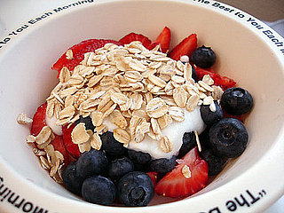 Healthy Eating Tip: Top Yogurt With Rolled Oats
