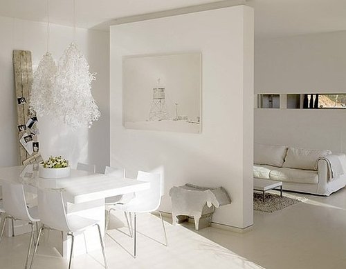 Get the Look: A Bright, White Dining and Living Space