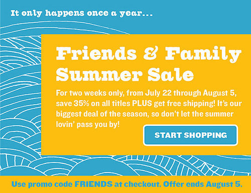 Sale Alert: Chronicle Books Friends and Family Summer Sale