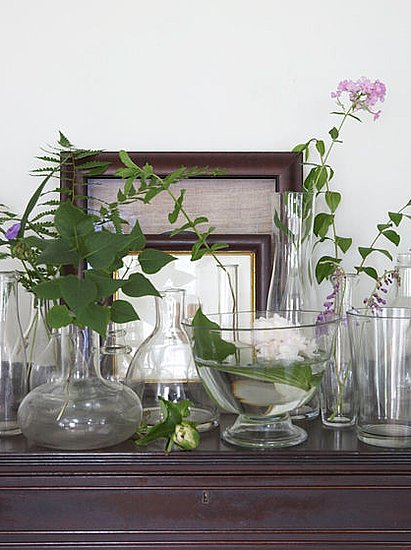 Botanicals on the mantel say Summer instantly. Use clear glass vessels to keep the feel ethereal.
Source
Botanicals on the mantel say Summer instantly. Use clear glass vessels to keep the feel ethereal.
Source