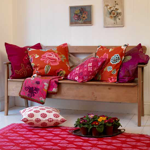 Create a vibrant, bohemian nook with brightly patterned throw pillows and an equally eclectic throw.
Source
Create a vibrant, bohemian nook with brightly patterned throw pillows and an equally eclectic throw.
Source