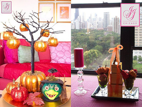 Fall Style: Chic Pink and Orange Halloween Décor