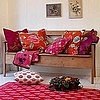Get the Look: Folksy Red Cushion Room