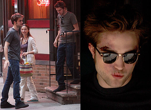 Photos Of Robert Pattinson Looking Bruised, Beaten Up, And Bloodied On The Set Of Remember Me