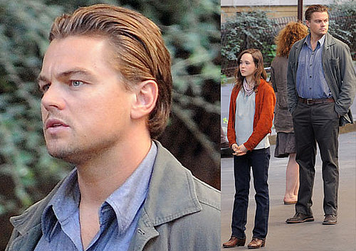 Photos Of Ellen Page and Leonardo DiCaprio Filming Inception In Paris, France