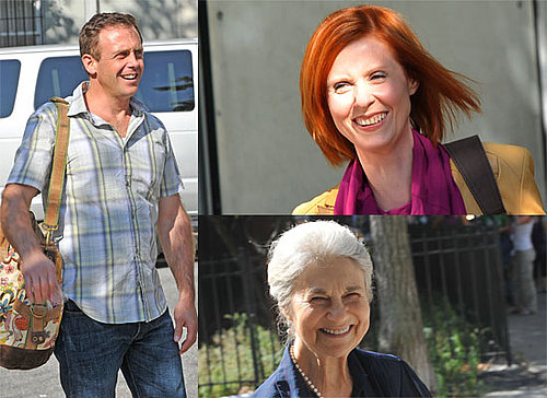 Photos Of Cynthia Nixon, David Eigenberg, Lynn Cohen On Set For Sex and the City 2 - Miranda and Steve Are Back!