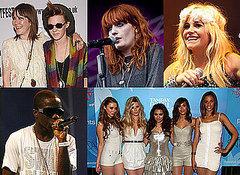 Photos of MTV EMA UK & Ireland New Act Nominees Florence and the Machine, La Roux, Tinchy Stryder, Pixie Lott, The Saturdays