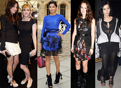 Gallery of Pictures of Celebrities At Paris Fashion Week Including Leighton Meester, Daisy Lowe, Leigh Lezark, Dita von Teese