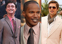 Men in Pink, Photos of Brad Pitt, Jamie Foxx and Daniel Radcliffe