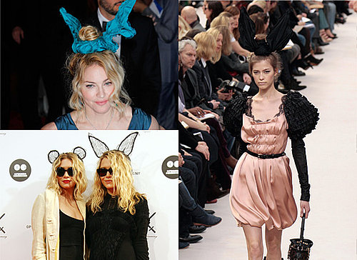 Bunny Ears on Olsen Twins, Madonna and Louis Vuitton Catwalk