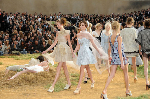 Photos of Chanel Spring 2010 at Paris Fashion Week Starring Lily Allen