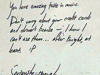 Burn! Car Burglar Leaves Note Praising Music Tastes
