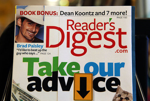 Photo of the Latest Issue of Reader's Digest, Telling Readers How to Find Money