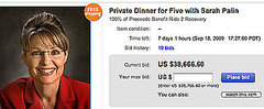 Bid on eBay to Have Dinner With Sarah Palin!
