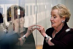 Madeleine Albright Had Her Diplomatic Message Pinned Down 