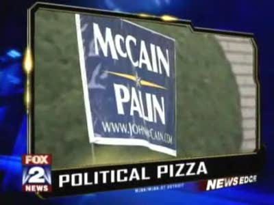 Restaurant Offers Free Pizza for McCain Signs
