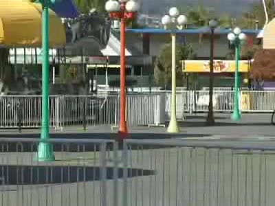 You can hear her head hit the pole!