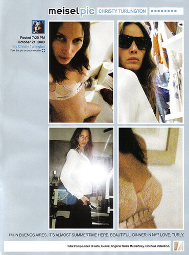 Full Look: Steven Meisel Spoofs Twitter for Vogue Italia December 2009 with "Meiselpic" Full Look: Steven Meisel Spoofs Twitter for Vogue Italia December 2009 with "Meiselpic"
