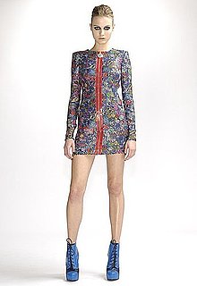 Japanese Cherry Blossoms Meet Patent Leather in Versace Pre-Fall 2010