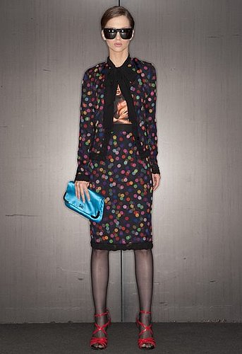 Neon Prints Mixed with Black Lace at D&G Pre-Fall 2010 Neon Prints Mixed with Black Lace at D&G Pre-Fall 2010