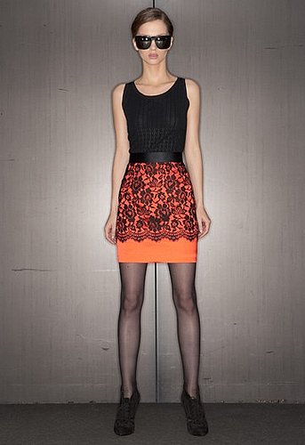 Neon Prints Mixed with Black Lace at D&G Pre-Fall 2010 Neon Prints Mixed with Black Lace at D&G Pre-Fall 2010
