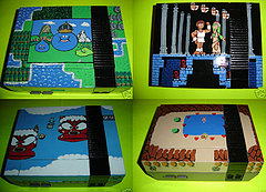 Totally Geeky or Geek Chic? Decorated NES Consoles
